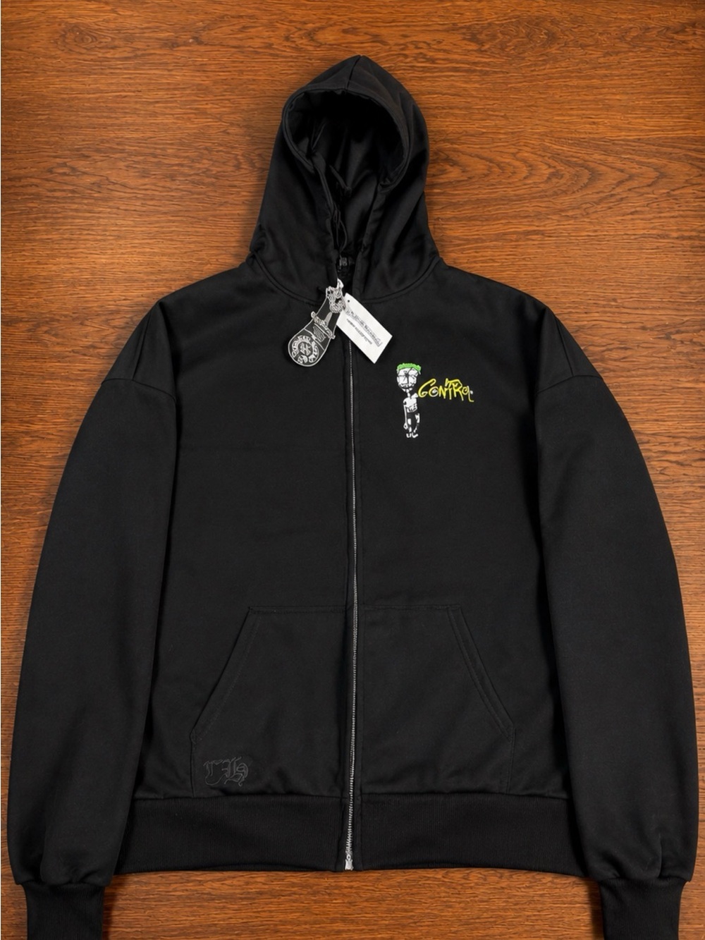Chrome Hearts Black Zip Hoodie